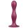 Satisfyer Double Ball-R - vakuumski dildo s težinom (crvena)