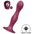 Satisfyer Double Ball-R - dildó s vakumskom bazom - crvena