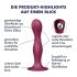Satisfyer Double Ball-R - vakuumski dildo s težinom (crvena)