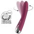 Satisfyer Spinning Vibe 1 - G-točka vibrator s rotirajućom glavom (crveni)