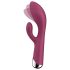 Satisfyer Spinning Rabbit 1 - rotirajući vibrator s klitoralnim nastavkom (crveni)