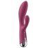 Satisfyer Spinning Rabbit 1 - rotirajući vibrator s klitoralnim nastavkom (crveni)