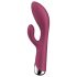 Satisfyer Spinning Rabbit 1 - rotirajući vibrator s klitoralnim nastavkom (crveni)