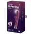 Satisfyer Spinning Rabbit 1 - rotirajući vibrator s klitoralnim nastavkom (crveni)