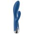 Satisfyer Spinning Rabbit 1 - rotirajući vibrator sa klitoralnom ručkom (plavi)