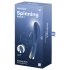 Satisfyer Spinning Rabbit 1 - rotirajući vibrator sa klitoralnom ručkom (plavi)