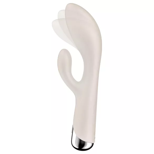 Satisfyer Spinning Rabbit 1 - vibrator s rotirajućim dijelom za klitoris - bež