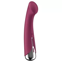   Satisfyer Spinning G-Spot 1 - vibrator za G-točku s rotirajućom glavom - crveni