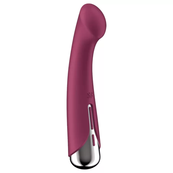 Satisfyer Spinning G-Spot 1 - vibrator za G-točku s rotirajućom glavom - crveni