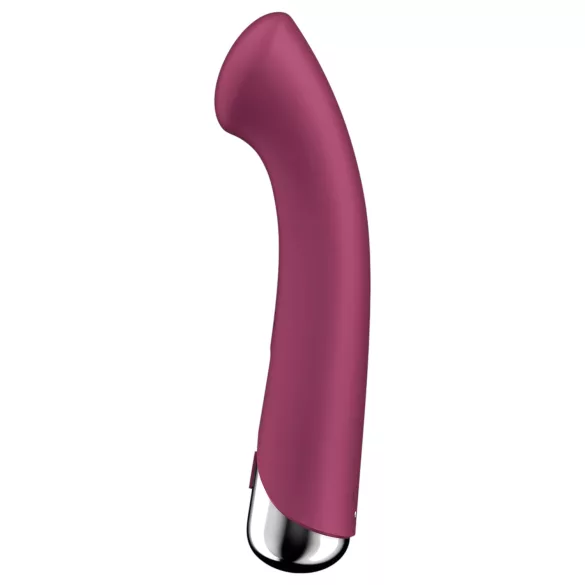 Satisfyer Spinning G-Spot 1 - vibrator za G-točku s rotirajućom glavom - crveni