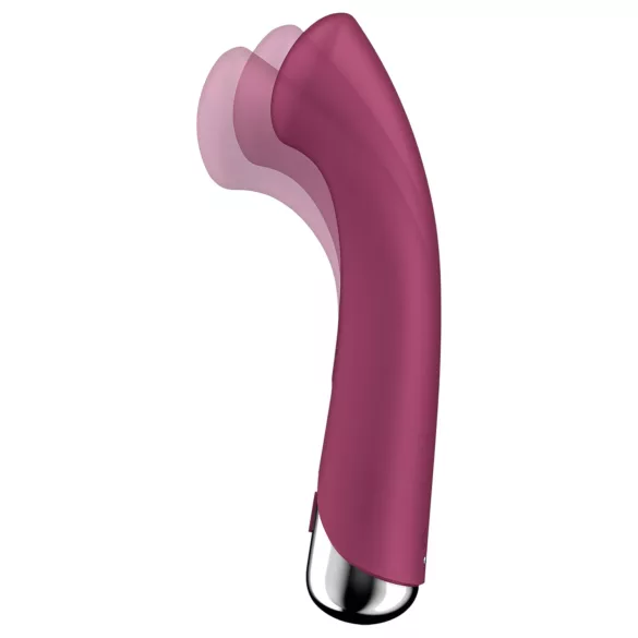 Satisfyer Spinning G-Spot 1 - vibrator za G-točku s rotirajućom glavom - crveni