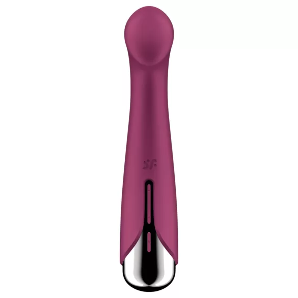 Satisfyer Spinning G-Spot 1 - vibrator za G-točku s rotirajućom glavom - crveni