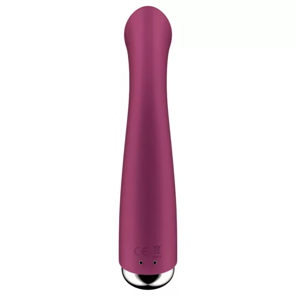 Satisfyer Spinning G-Spot 1 - vibrator za G-točku s rotirajućom glavom - crveni