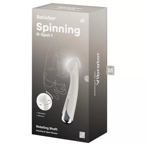 Satisfyer Spinning G-Spot 1 - G točka vibrator s rotirajućom glavom - bež