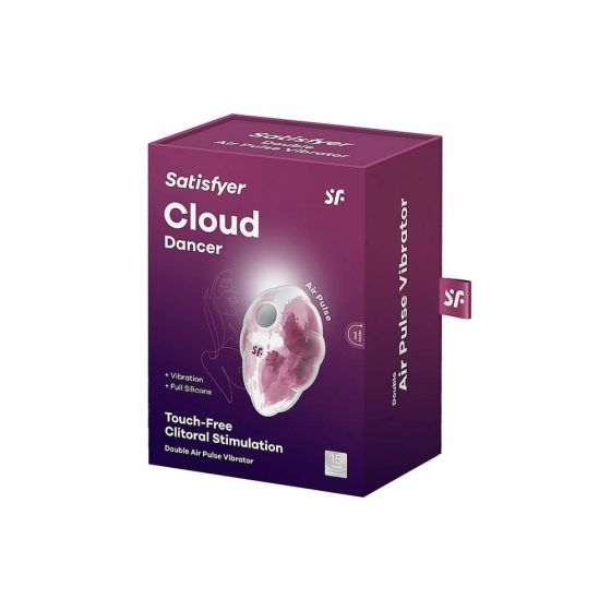 Satisfyer Cloud Dancer - bežični stimulator klitorisa zračnim valovima (ružičasto-bijeli)