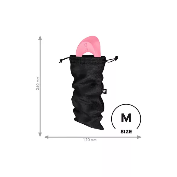 Satisfyer Treasure Bag - diskretna torbica za spremanje - srednja - crna