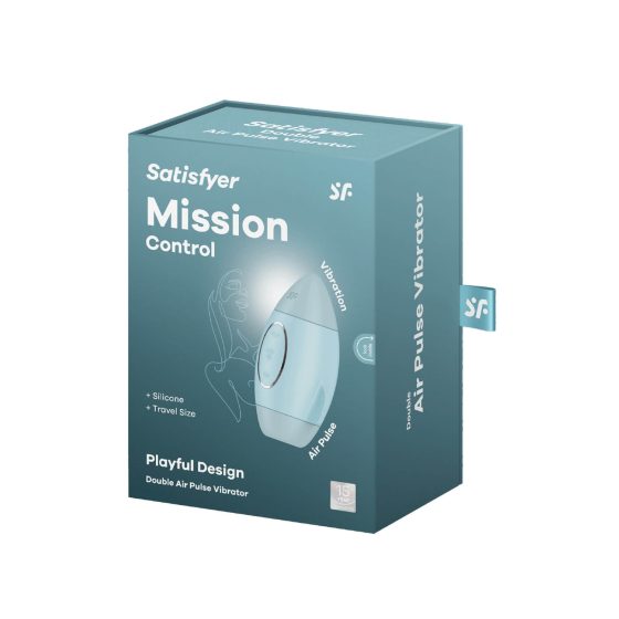 Satisfyer Mission Control - stimulator klitorisa na baterije, zračnim valovima (plavi)
