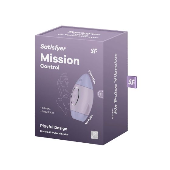 Satisfyer Mission Control - stimulator klitorisa na baterije, zračni valovi (ljubičasti)