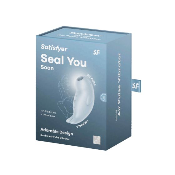 Satisfyer Seal You Soon - stimulator klitorisa na baterije, zračnim valovima (plavi)