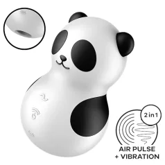   Satisfyer Pocket Panda - stimulator klitorisa s valovima zraka (crni)