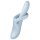 Satisfyer Heat Flex 4 - grijači vibrator sa stimulacijom klitorisa (srebrni)