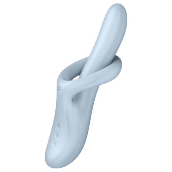 Satisfyer Heat Flex 4 - grijači vibrator sa stimulacijom klitorisa (srebrni)