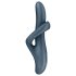 Satisfyer Heat Flex 4 - grijani vibrator s klitoralnim nastavkom (siva)