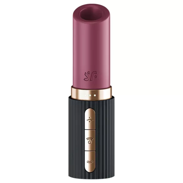 Satisfyer Deep Kiss - ručni vibrator s pulsirajućim zrakom - crni