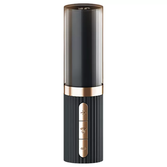 Satisfyer Deep Kiss - ručni vibrator s pulsirajućim zrakom - crni
