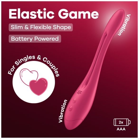 Satisfyer - Vibrator za parove - fleksibilan - silikon/roza