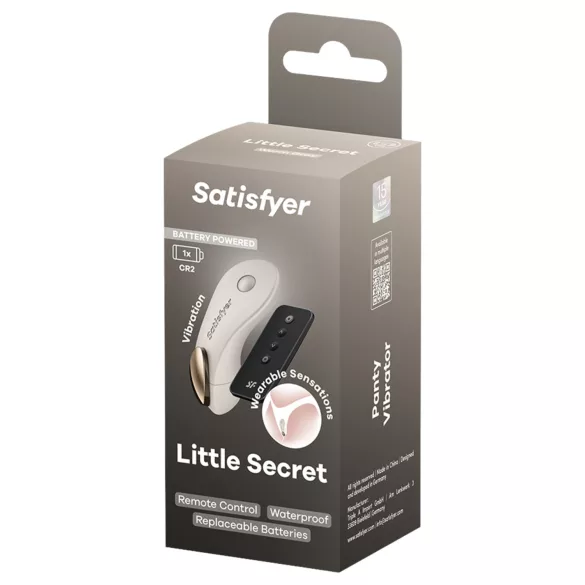 Satisfyer Little Secret - vibrator za gaćice - bijeli