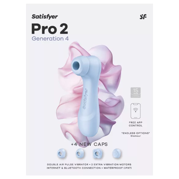Satisfyer Pro 2 Generation 4 - stimulator klitorisa s valovima zraka (plavi)