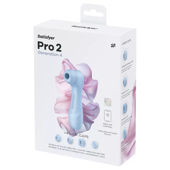Satisfyer Pro 2 Generation 4 - stimulator klitorisa s valovima zraka (plavi)