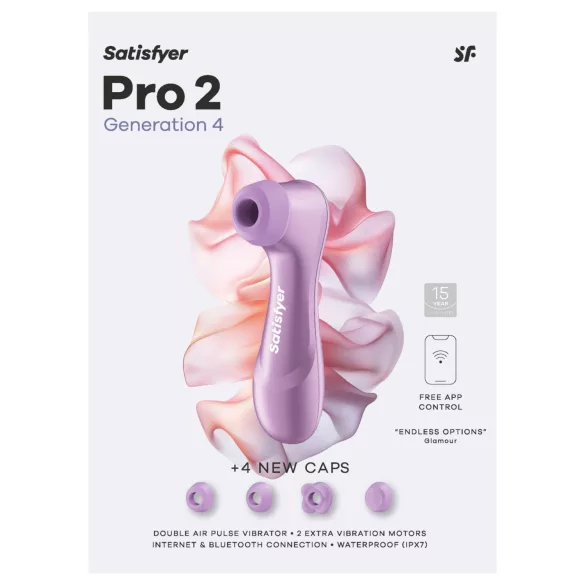 Satisfyer Pro 2 Generation 4 - stimulator klitorisa s valovima zraka (ljubičasti)
