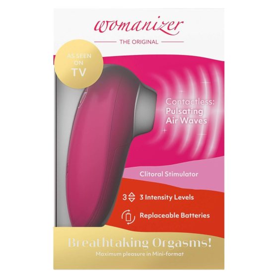 Womanizer Mini - zračni stimulator klitorisa (bordo)