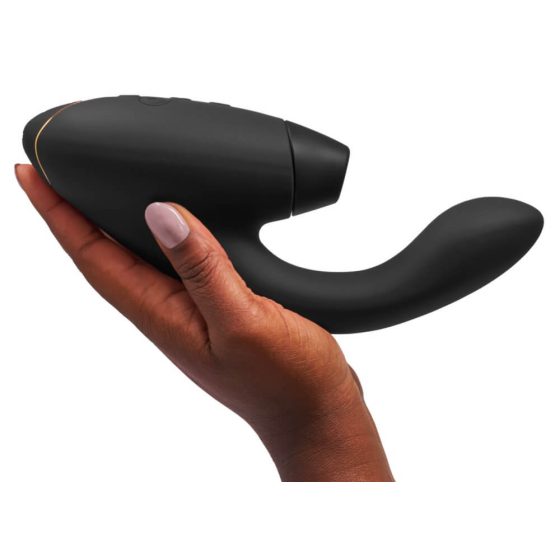 Womanizer Duo 2 - vodootporni vibrator G-točke i stimulator klitorisa (crni)