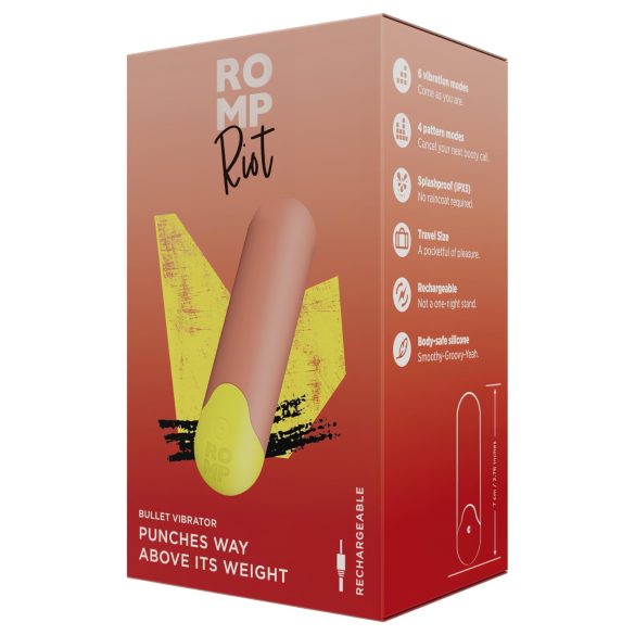 ROMP Riot - mini vibrator štapić (narančasta)