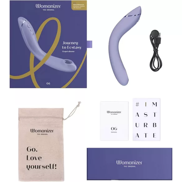 Womanizer OG - vibrartor s pulsirajućim zrakom i G-točkom - punjiv - ljubičasti