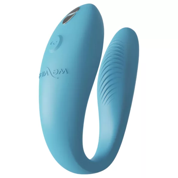 We-Vibe Sync Go - vibrator za parove na bateriju - tirkizna boja