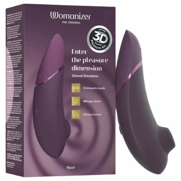 Womanizer Next - stimulator za klitoris na zračne valove - punjivi - ljubičasta