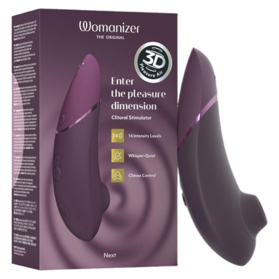 Womanizer Next - stimulator klitorisa na baterije, zračni valovi (ljubičasti)