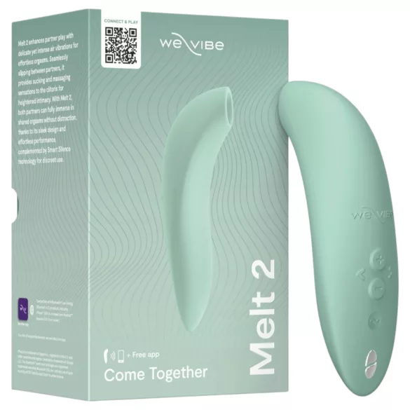 We-Vibe Melt 2 - Aplikacijom upravljani stimulator klitorisa s valovima zraka (tirkizni)