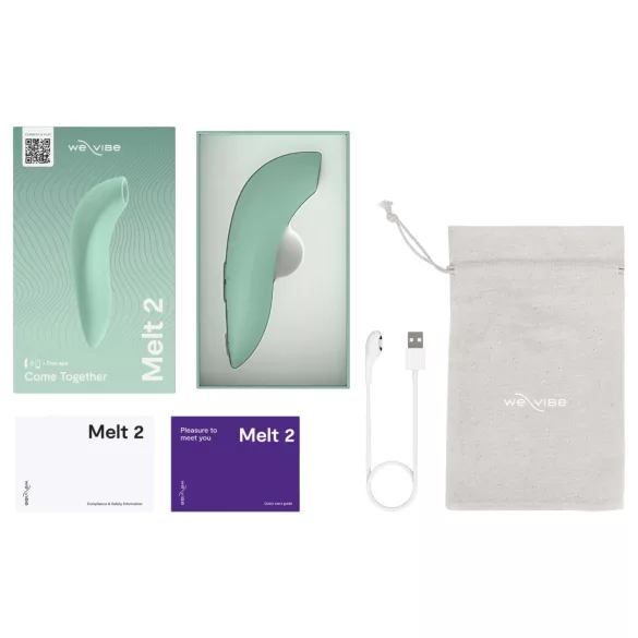 We-Vibe Melt 2 - Aplikacijom upravljani stimulator klitorisa s valovima zraka (tirkizni)