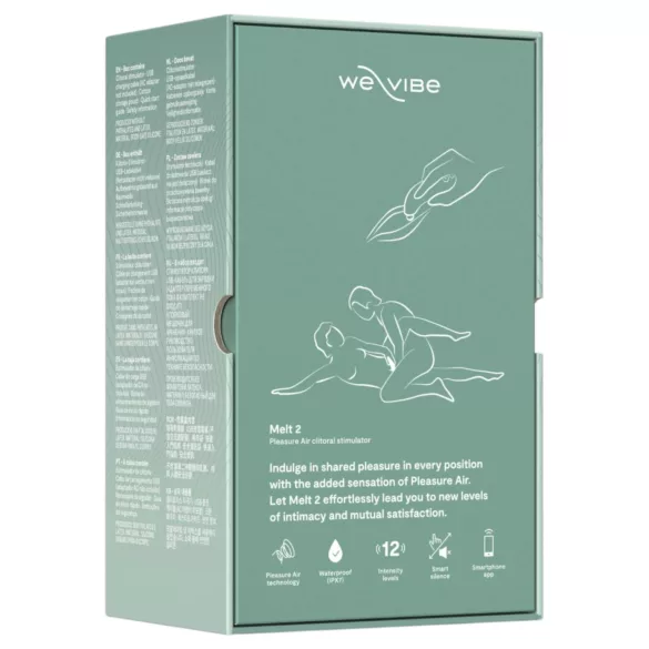 We-Vibe Melt 2 - Aplikacijom upravljani stimulator klitorisa s valovima zraka (tirkizni)