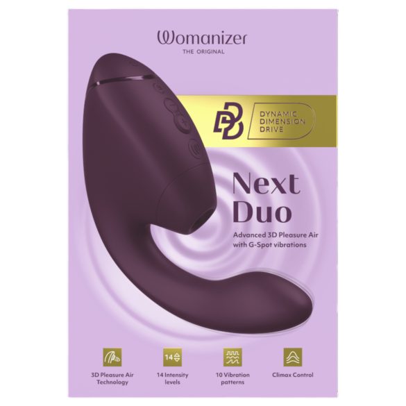 Womanizer Next Duo - vibrator za G-točku i klitoris - ljubičasta