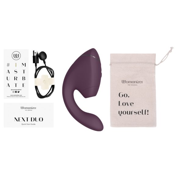 Womanizer Next Duo - vibrator za G-točku i klitoris - ljubičasta