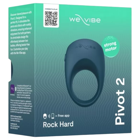 We-Vibe Pivot 2 - vibrirajući prsten za penis - pametan - silikon plavi