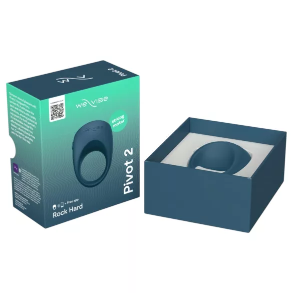 We-Vibe Pivot 2 - vibrirajući prsten za penis - pametan - silikon plavi