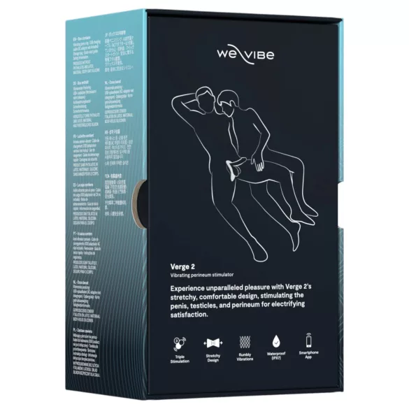 We-Vibe Verge 2 - vibrirajući prsten za penis - pametan - silikon crni