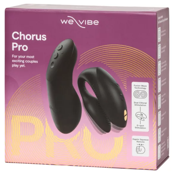 We-Vibe Chorus Pro - vibrator za parove s daljinskim upravljanjem - crni